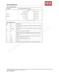 IS31AP4991A-GRLS2-TR Datasheet Pagina 3