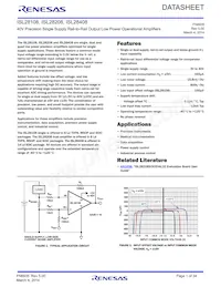 ISL28208FUZ-T7A Datasheet Cover