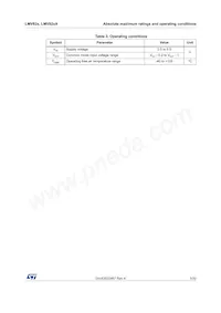 LMV824AIYPT Datasheet Pagina 5