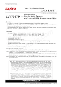 LV47017P-E Datasheet Copertura