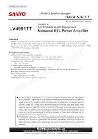 LV4991TT-TLM-E Datenblatt Cover