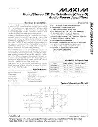 MAX4297EAG+T Datasheet Cover