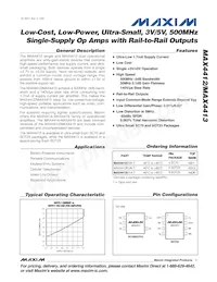 MAX4413EKA-T Datenblatt Cover