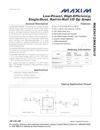 MAX9613AXT+T Datenblatt Cover