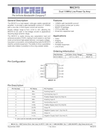 MIC915BMM-TR Datasheet Copertura