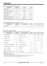 MUSES01 Datasheet Pagina 2