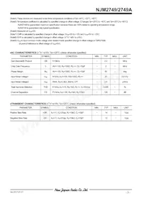 NJM2749AM Datasheet Pagina 3