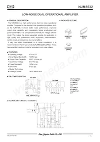 NJM5532DD Datasheet Cover