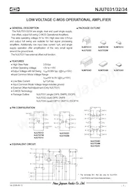 NJU7031M Datasheet Copertura