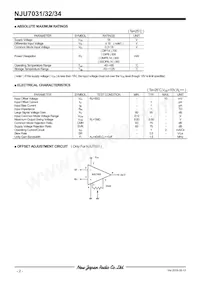 NJU7031M Datasheet Pagina 2