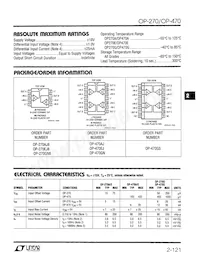 OP470EJ數據表 頁面 2