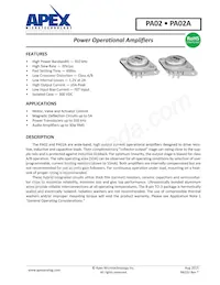 PA02A數據表 封面