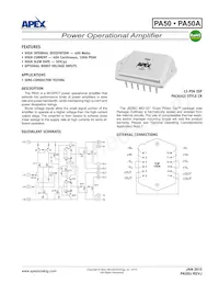 PA50A數據表 封面