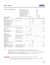 PA50A數據表 頁面 2