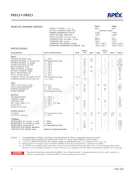 PA81J Datasheet Pagina 2