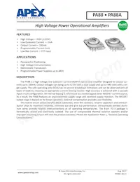 PA88A Datasheet Cover