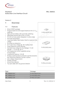 PBL38650/2QNT Datasheet Page 8