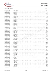 PEF 20525 F V1.3數據表 頁面 11