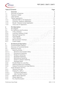 PEF 24471 E V1.3 Datasheet Pagina 5