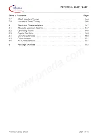 PEF 24471 E V1.3 Datasheet Pagina 8