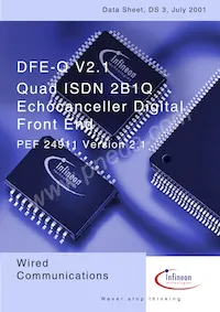 PEF 24911 H V2.2 Datasheet Cover