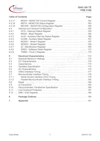 PSB 3186 H V1.4 Datasheet Pagina 7