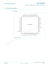 SC16C550IB48 Datasheet Pagina 4