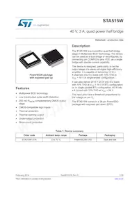 STA515W13TR Datasheet Copertura