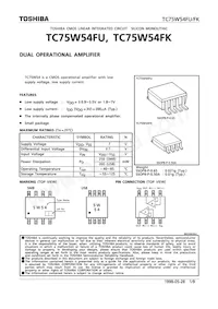 TC75W54FU Datasheet Cover