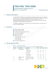 TDA1308AT/N2 Datasheet Copertura