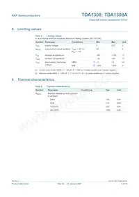 TDA1308AT/N2 Datasheet Pagina 5