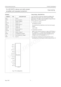 TDA1557Q/N2 Datasheet Pagina 4