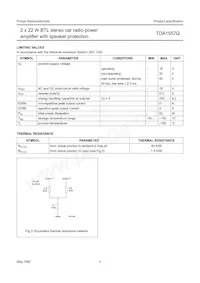 TDA1557Q/N2數據表 頁面 5