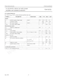 TDA1557Q/N2 Datasheet Pagina 6