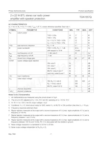 TDA1557Q/N2 Datasheet Pagina 7