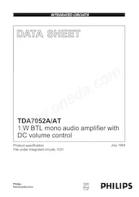 TDA7052AT/N2 Datasheet Cover