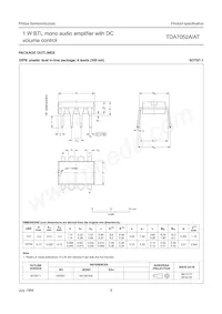 TDA7052AT/N2 Datasheet Pagina 9