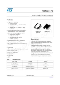 TDA7391PD13TR Datasheet Cover