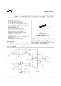 TDA7496L Datasheet Copertura