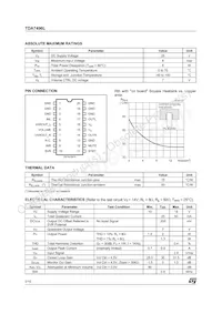 TDA7496L Datasheet Pagina 2