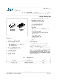 TDA7851FH-QIX Datasheet Cover