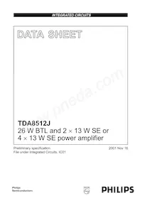 TDA8512J/N1 Datasheet Cover