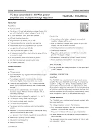 TDA8588J/N3 Datasheet Pagina 2