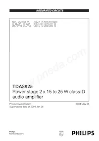 TDA8925ST/N1 Datasheet Cover