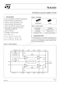 TEA2025D Datasheet Copertura