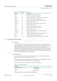 TFA9810T/N1 Datasheet Pagina 5