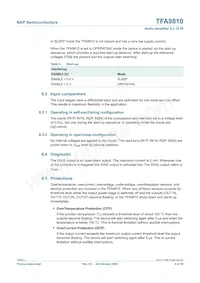 TFA9810T/N1 Datasheet Pagina 6