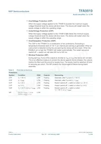 TFA9810T/N1 Datasheet Pagina 7