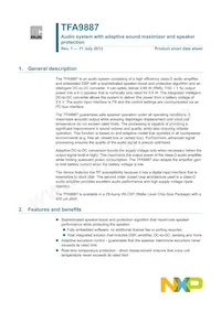 TFA9887UK/N2BZ Datasheet Cover