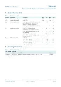 TFA9887UK/N2BZ Datasheet Page 3